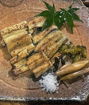 うなぎの白焼 天然 うなぎの白焼 天然 鰻,うなぎ,わけぎの写真素材