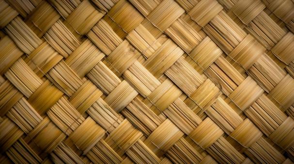 竹の編み目テクスチャ 竹の編み目テクスチャの写真
