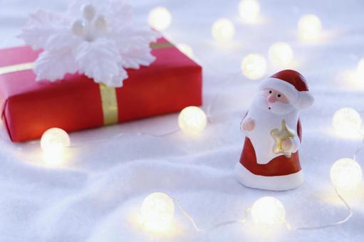 サンタとプレゼント クリスマス,プレゼント,サンタクロースの写真素材