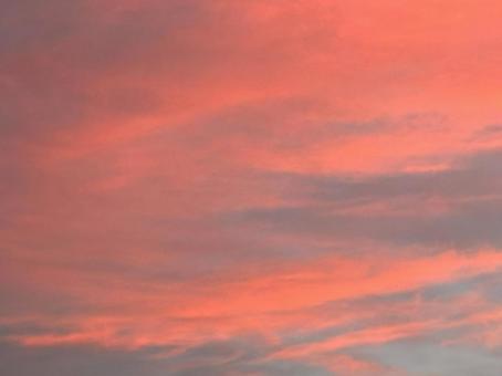真っ赤な夕焼け空1 真っ赤な夕焼け空1の写真