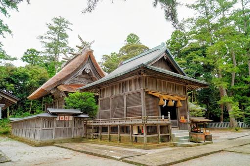 島根・隠岐道後の水若酢神社 水若酢神社,隠岐一の宮,道後の写真素材