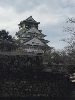 大阪城(引き1) 大阪城(引き1)の写真
