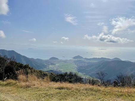 自然 自然 空,海,山の写真素材