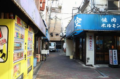 朝9:00台のコリアタウン コリアタウン,朝,影響の写真素材