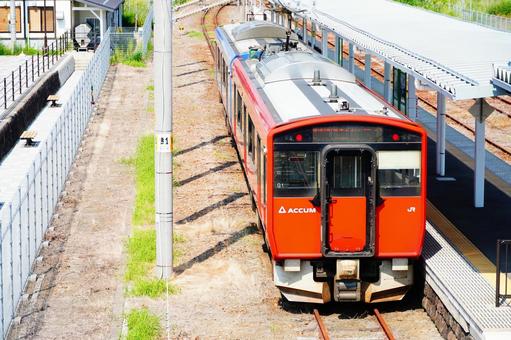 男鹿線の電車 男鹿線の電車 男鹿線,電車,男鹿駅の写真素材