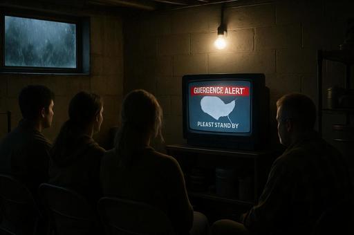 GUERGENCEALERTの警告放送 GUERGENCEALERTの警告放送の写真