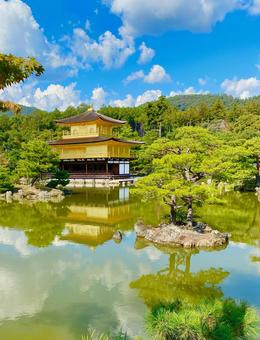 金閣寺 金閣寺 金閣寺,金閣,鹿苑寺の写真素材