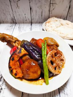 具だくさんのスープカレー 具だくさんのスープカレー スープカレー,カレー,スープの写真素材