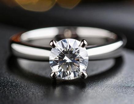 4月の誕生石 輝くダイヤの婚約指輪 4月の誕生石 輝くダイヤの婚約指輪の写真