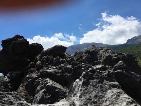 北軽井沢の鬼押し出し園 自然,風景,岩の写真素材