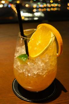 カクテル カクテル カクテル,オレンジ,夜の写真素材