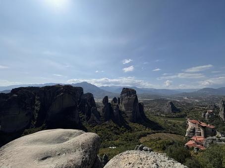 メテオラ〔ギリシャ〕 メテオラ〔ギリシャ〕 ギリシャ,世界遺産,風景の写真素材