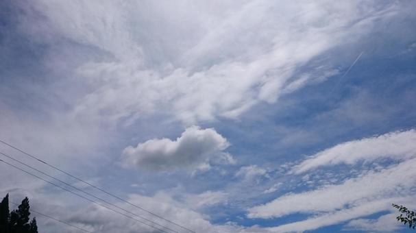 青い空、白い雲 青い空、白い雲の写真