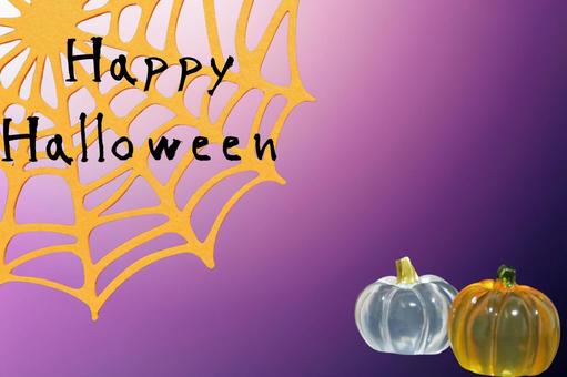 ハロウィン素材(紫) ハロウィン素材(紫)の写真