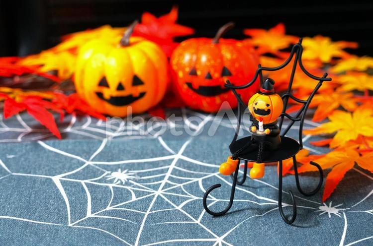 ハロウィンの季節③ ハロウィン,かぼちゃのお化け,ジャックオーランタンの写真素材