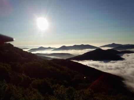 雲海と朝陽2の写真