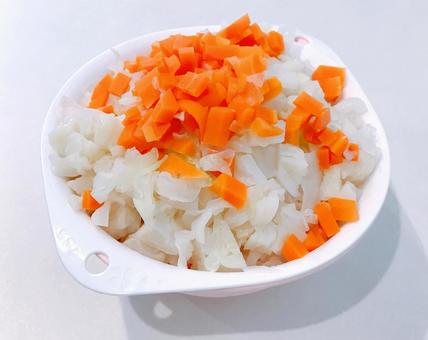 茹で野菜 茹で野菜の写真