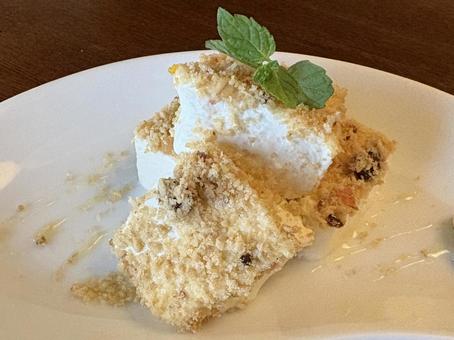 豆腐のチーズケーキ アップ 豆腐のチーズケーキ アップの写真
