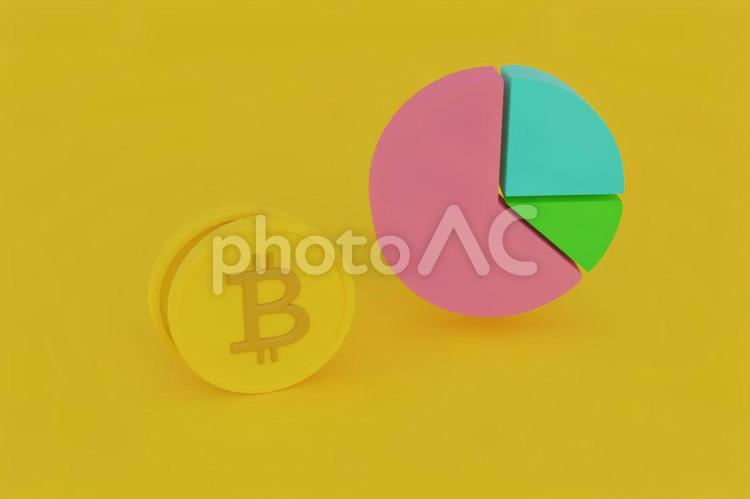 上昇下降暴落する仮想通貨のビットコイン ビットコイン,仮想通貨,bitcoinの写真素材