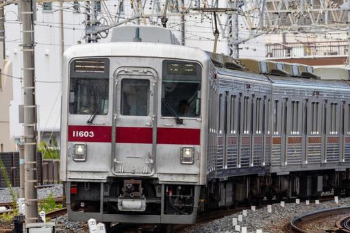 東武鉄道の通勤形電車 東武鉄道,東武,電車の写真素材