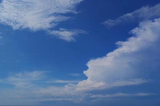 青空と雲 青空,空,大空の写真素材