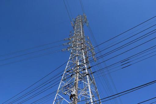 送電塔 高電圧交流 送電塔,高電圧交流,高電圧交流送電塔の写真素材