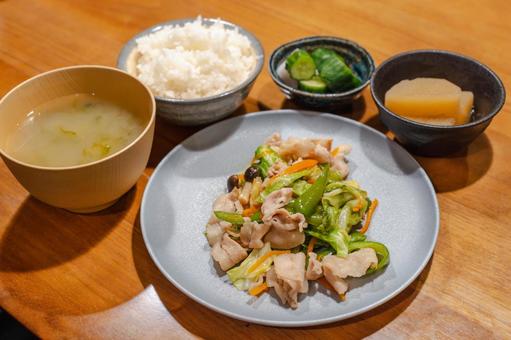 Japanese home-style dinner, JPG
