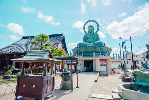 【富山】 高岡大仏 富山,高岡,高岡駅の写真素材