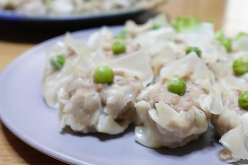 シュウマイ シュウマイ シュウマイ,焼売,手作りの写真素材