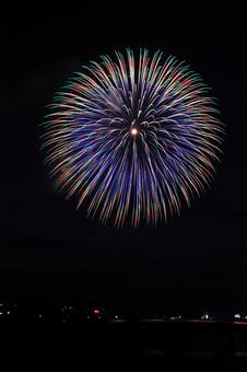 Photo, feux d'artifice, feu d'artifice, ciel nocturne, 