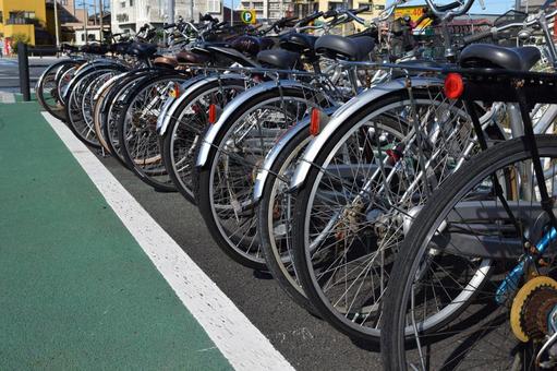 自転車駐輪場 自転車駐輪場,自転車置き場,駐輪の写真素材