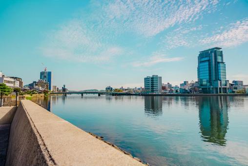 【島根】松江宍道湖 松江,島根,宍道湖の写真素材