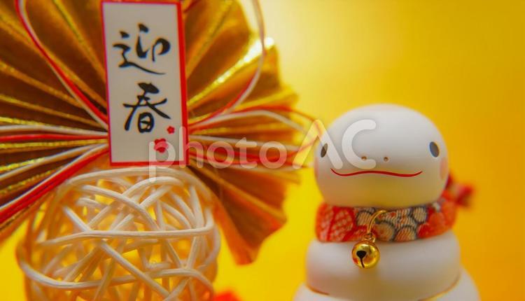 巳年（みどし・へびどし）の年賀状素材 巳年,みどし,へびどしの写真素材