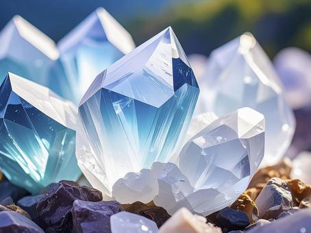水晶　AI生成画像　の写真