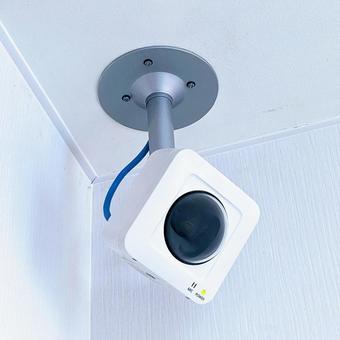 病院施設内にある監視カメラ 病院施設内にある監視カメラ 病院,施設,監視の写真素材