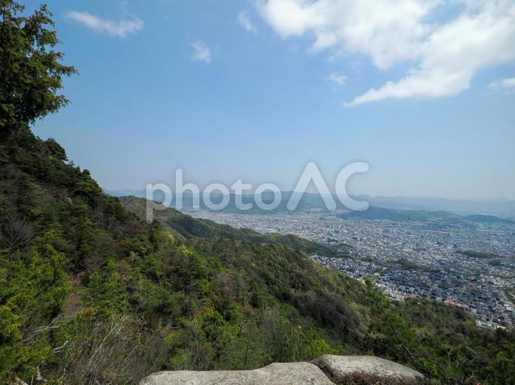 広島南アルプス展望岩からの風景 広島南アルプス,山,山岳風景の写真素材