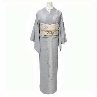 Photo, summer kimono, summer komon, tsukesage komon, 