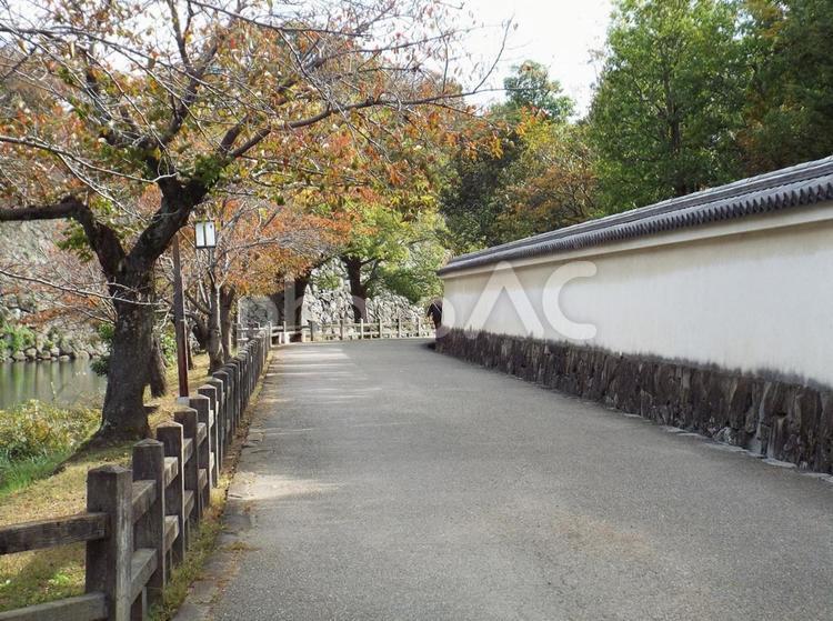 【風景写真】姫路城の風景 姫路城,世界遺産,国宝の写真素材