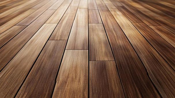濃淡くっきり木製フローリングの写真