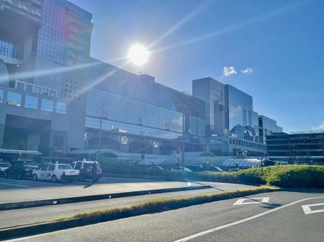 昼下がりのJR京都駅ビル3 京都駅,京都市,京都の写真素材