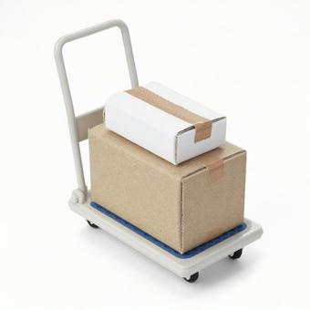 台車 段ボールを運ぶ【ミニチュア玩具】 台車 段ボールを運ぶ【ミニチュア玩具】 台車,ミニチュア,段ボールの写真素材