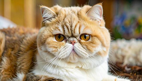 ブサカワ顔の猫 エキゾチックショートヘア ブサカワ顔の猫 エキゾチックショートヘアの写真