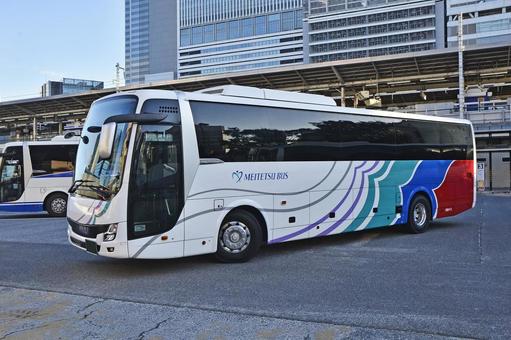 三菱ふそう　エアロエース　高速バス　名鉄 夜行バス,高速バス,旅行の写真素材