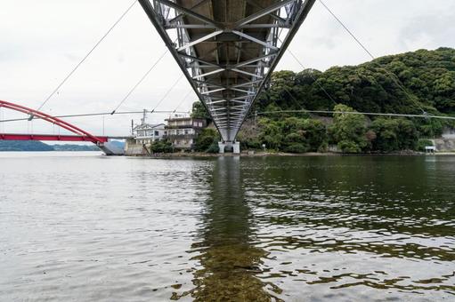 静岡県浜松市 秋の浜名湖猪鼻湖　せと橋の写真