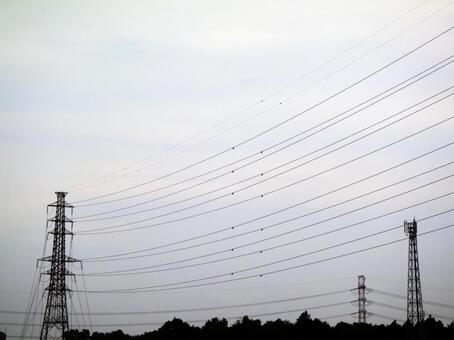 鉄塔がある風景 鉄塔がある風景の写真