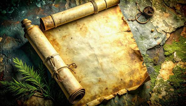 古文書の羊皮紙の写真