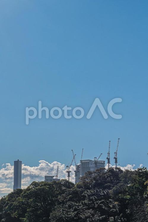東京　汐留の風景 東京,東京都,中央区の写真素材