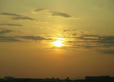 夕焼け空 夕焼け空の写真