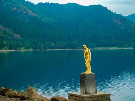 田沢湖 たつこ像 田沢湖 たつこ像 秋田県,田沢湖,仙北市の写真素材