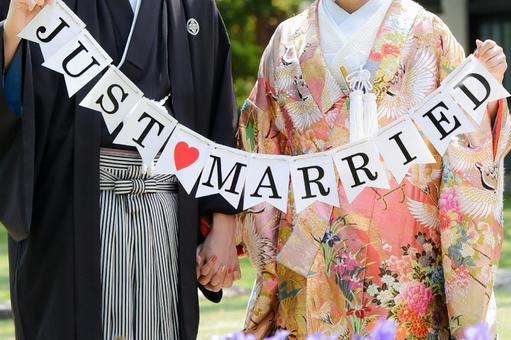 剛剛♡結婚了, JPG 剛剛♡結婚了, 婚礼, 结婚, 花环, JPG